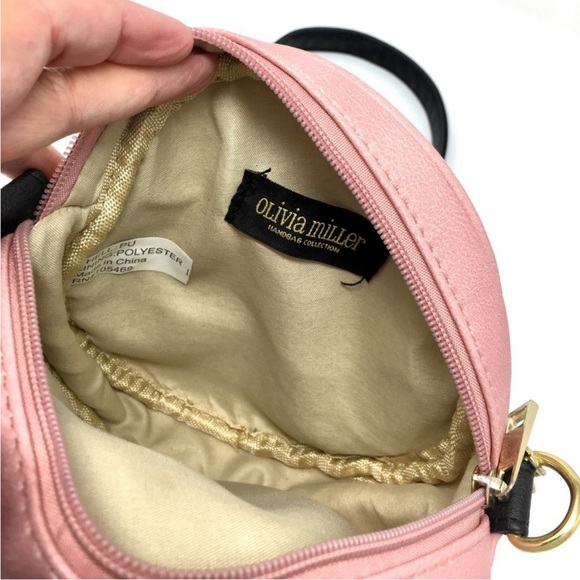 Olivia Miller Pink Taffy Kiss Emoji Crossbody Handbag Collection Purse Bag - Picture 5 of 11